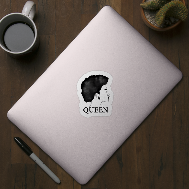 Afro Queen African Woman by logiamerch